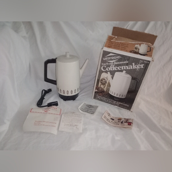 Vintage New Open Box West Bend 5 To 9 Cup Coffee Maker Retro